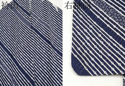 平和屋着物＊夏物　小紋　紗　南天文　洗える着物　CABG3437tx