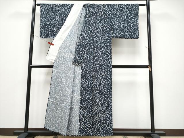 平和屋着物＊夏物　小紋　絽　舞花文　正絹　逸品　CABG3451tx