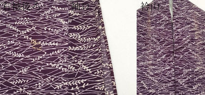 平和屋着物＊夏物　小紋　絽　枝葉文　正絹　逸品　CABG3453tx
