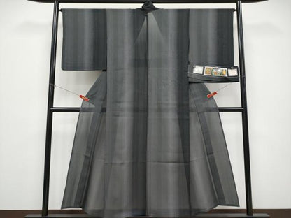 平和屋着物＊夏物　本塩沢　夏塩沢　やまだ織　やまと誂製　証紙付き　正絹　逸品　CABG3457tx