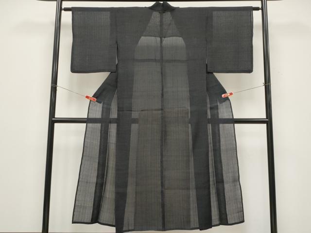 平和屋着物＊夏物　紗紬　霞文　正絹　逸品　CABG3459tx