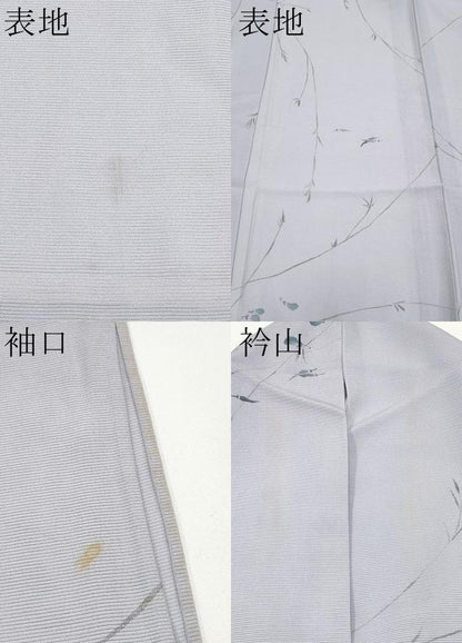 平和屋着物＊夏物 小紋 絽 成り物 正絹 逸品 CABG3462tx