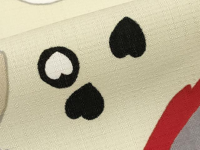 平和屋着物＊夏物 小紋 紗 舞葉文 セオアルファ 洗える着物 未使用 CABG3465tx