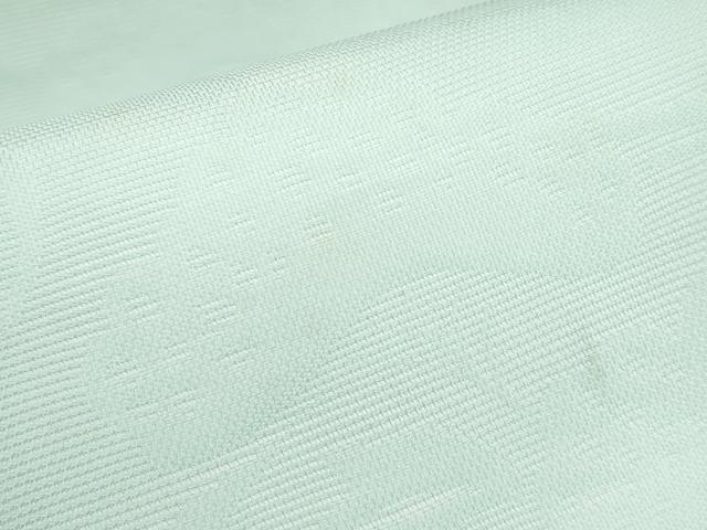 平和屋着物＊夏物　九寸開き名古屋帯　草花文　錆青磁色　正絹　逸品　CABG3476tx