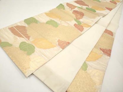 平和屋着物＊夏物 六通柄 本袋帯 紫陽花 金糸 正絹 逸品 CABG3516tx