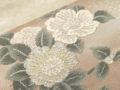 平和屋着物＊夏物 六通柄袋帯 唐織 いざよい 飛鶴枝花丸文 金銀糸 正絹 逸品 未使用 CABG3520tx