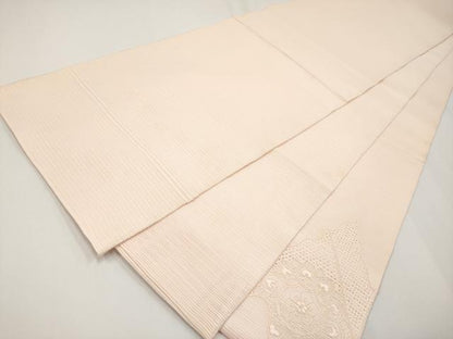 平和屋着物＊夏物　中国三大刺繍　スワトウ刺繍　総刺繍　太鼓柄袋帯　正倉院花文　虹色　正絹　逸品　CABG3524tx