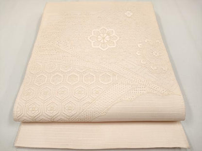 平和屋着物＊夏物　中国三大刺繍　スワトウ刺繍　総刺繍　太鼓柄袋帯　正倉院花文　虹色　正絹　逸品　CABG3524tx