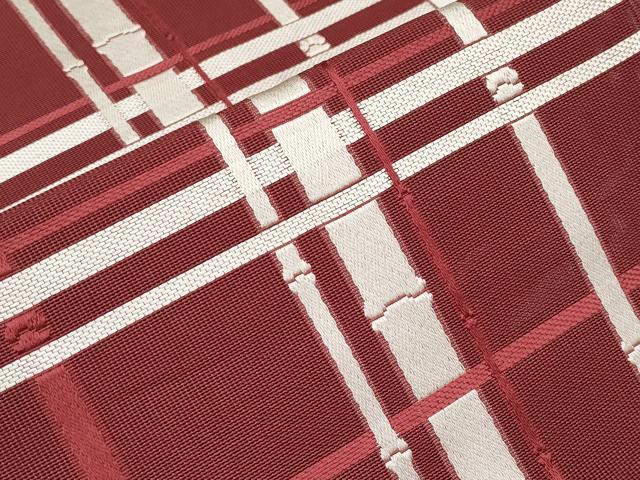 平和屋着物＊夏物　本場筑前博多織　八寸名古屋帯　竹　吉野間道　　正絹　逸品　CABG3533tx