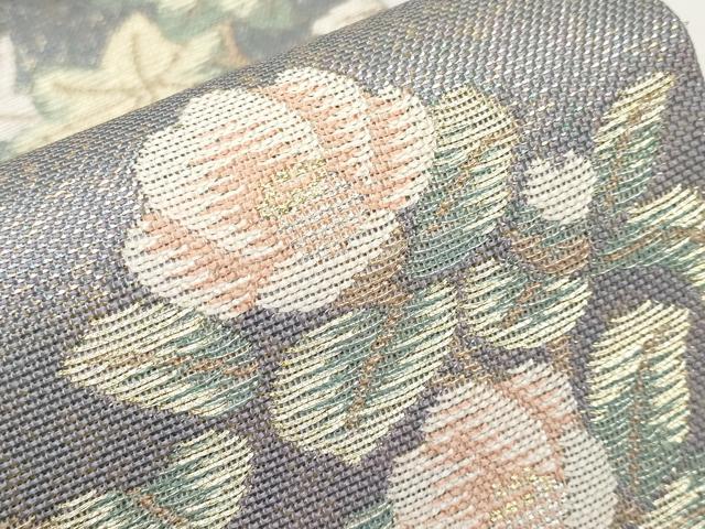 平和屋着物＊夏物 六通柄袋帯 色紙枝花文 金銀糸 正絹 逸品 CABG3554tx