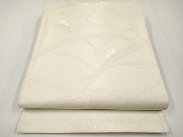 平和屋着物＊夏物 六通柄袋帯 露芝文 銀糸 正絹 逸品 未使用 CABG3558tx
