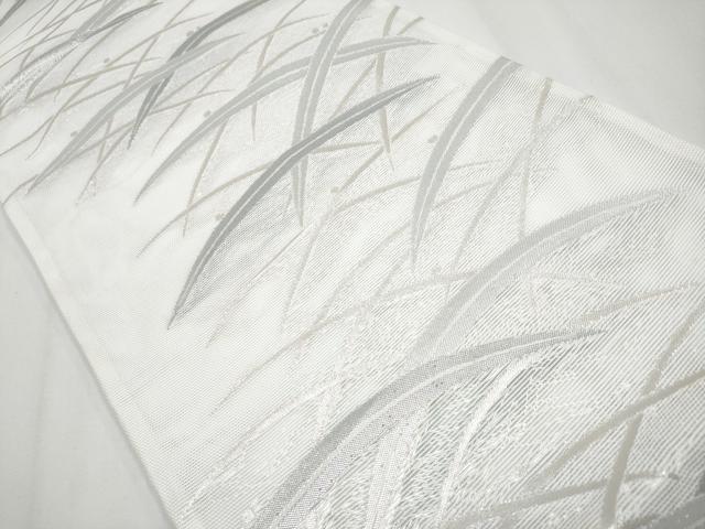 平和屋着物＊夏物 六通柄袋帯 露芝文 銀糸 CABG3562tx