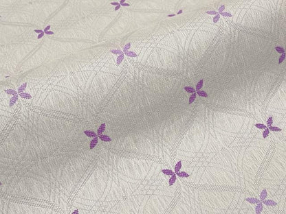 平和屋着物▽六通柄袋帯　スリーシーズン　春夏秋　立涌花文　正絹　逸品　CABG3572tx