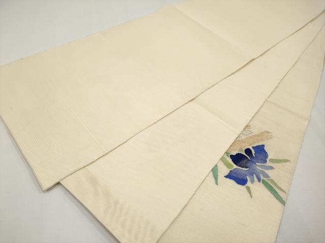 平和屋着物＊夏物 太鼓柄袋帯 すくい織 八ツ橋 金銀糸 正絹 逸品 CABG3573tx