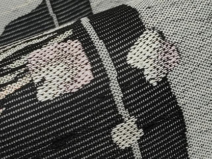 平和屋着物＊夏物 六通柄袋帯 涼京 黒地 正絹 逸品 未使用 CABG3576tx