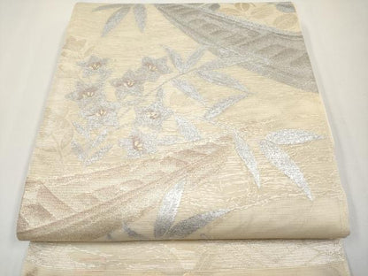平和屋着物＊夏物　西陣　まいづる謹製　六通柄袋帯　花舟文　金銀彩　証紙付き　正絹　逸品　未使用　CABG3577tx