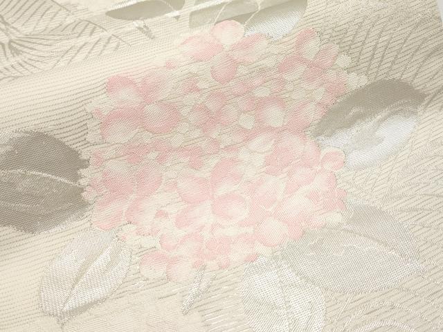 平和屋着物＊夏物 六通柄袋帯 紫陽花 銀糸 正絹 逸品 CABG3593tx