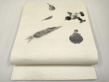 平和屋着物＊夏物 太鼓柄袋帯 すくい織 成り物 正絹 逸品 CABG3596tx