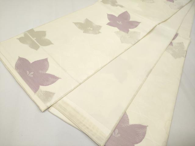 平和屋着物＊夏物 六通柄袋帯 草花文 正絹 逸品 CABG3597tx