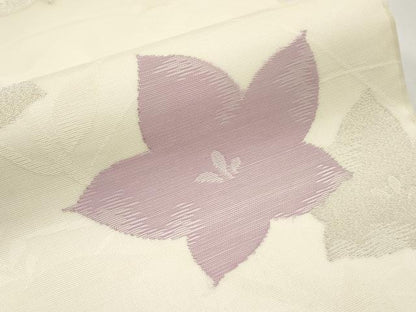 平和屋着物＊夏物 六通柄袋帯 草花文 正絹 逸品 CABG3597tx