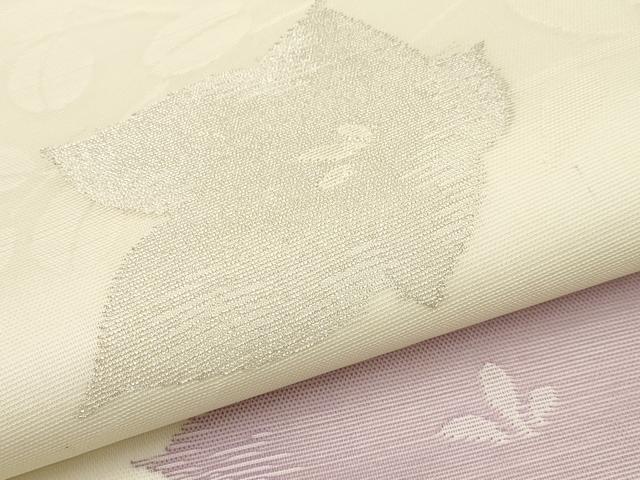 平和屋着物＊夏物 六通柄袋帯 草花文 正絹 逸品 CABG3597tx