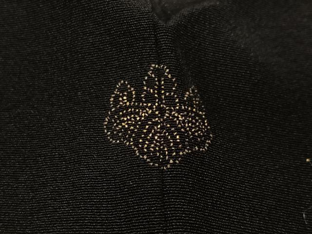 平和屋着物＃羽織　寿光織　誰が袖吉祥文　黒地　金銀糸　正絹　逸品　CABG3613ua