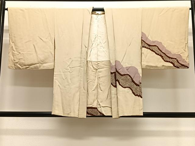 平和屋着物＃羽織　絞り　道長文　正絹　逸品　CABG3624ua