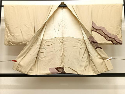 平和屋着物＃羽織　絞り　道長文　正絹　逸品　CABG3624ua