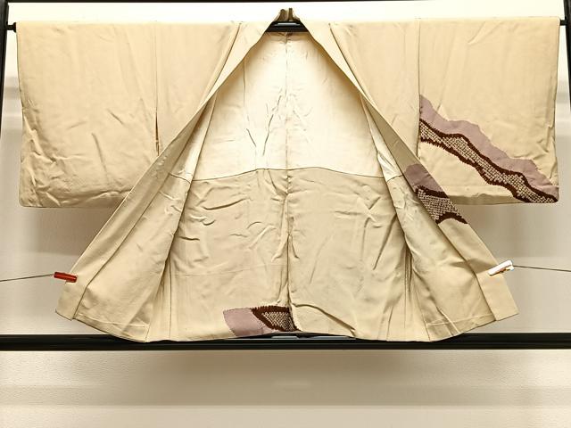 平和屋着物＃羽織　絞り　道長文　正絹　逸品　CABG3624ua