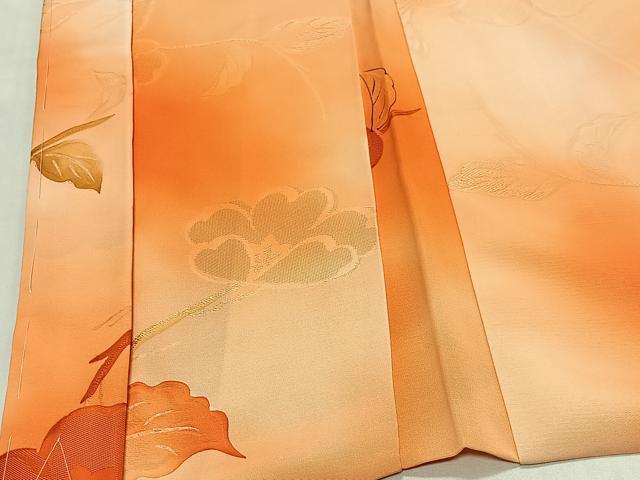 平和屋着物＃羽織　地紋起こし　枝花文　正絹　逸品　未使用　CABG3631ua