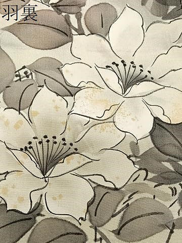 平和屋着物＃羽織　手描き　舞花文　暈し染め　正絹　逸品　未使用　CABG3632ua