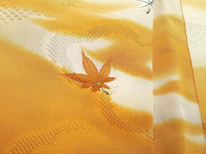 平和屋着物＃羽織　舞葉文　暈し染め　金彩　正絹　逸品　未使用　CABG3633ua