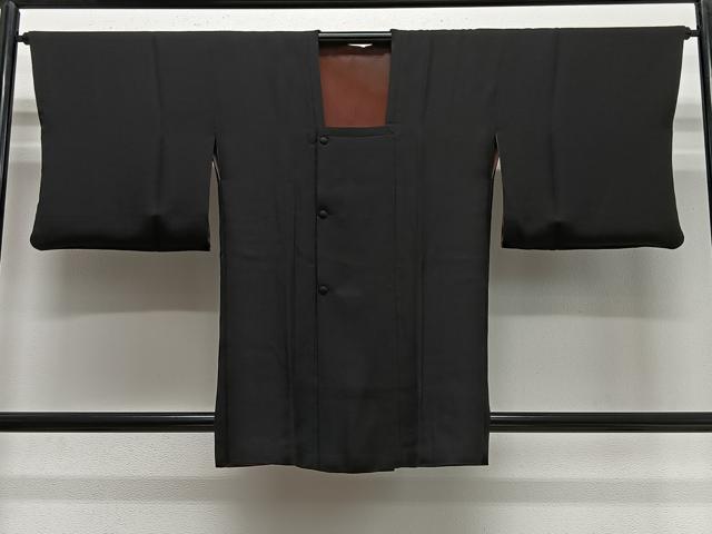 平和屋着物＃道行コート　リバーシブル　斜線文　暈し染め　正絹　逸品　CABG3638ua