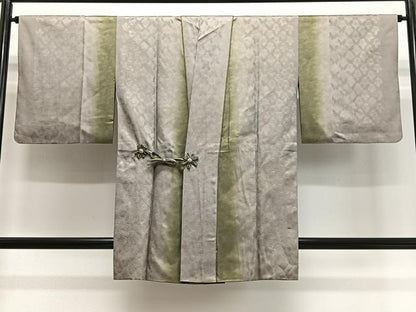 平和屋着物＃道中着　舞蝶地紋　暈し染め　正絹　逸品　CABG3639ua