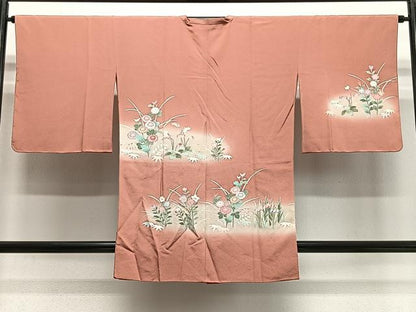 平和屋着物＃道行コート　草花文　暈し染め　正絹　逸品　未使用　CABG3647ua