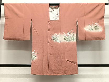 平和屋着物＃道行コート　草花文　暈し染め　正絹　逸品　未使用　CABG3647ua