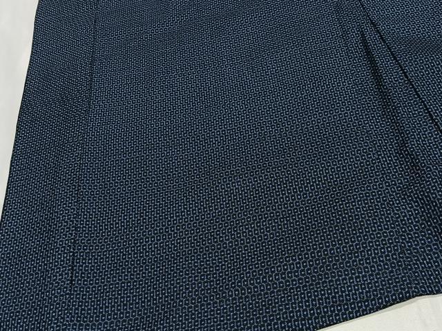 平和屋着物∞男性　羽織　本場大島紬　100亀甲　総詰め　正絹　逸品　CABG3657ua