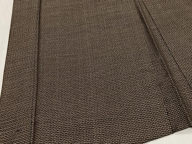 平和屋着物＃男性　長羽織　本場大島紬　80亀甲　総詰め　正絹　逸品　CABG3669ua
