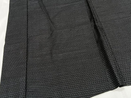 平和屋着物＃男性　長羽織　紬地　80亀甲　総詰め　正絹　逸品　CABG3673ua