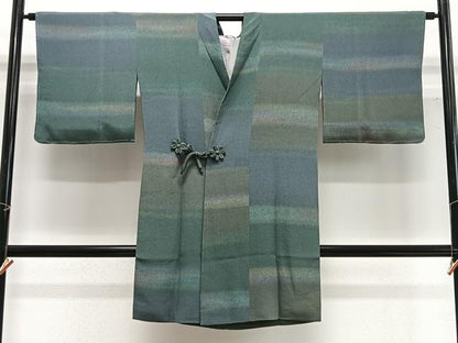 平和屋着物∞染色家 岩浅公展　道中着　霞文　暈し染め　ロング丈　正絹　逸品　未使用　CABG3680ua