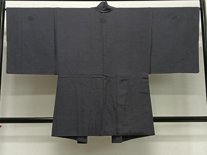 平和屋着物∞男性　羽織　紬地　檳榔子染色　正絹　逸品　CABG3684ua