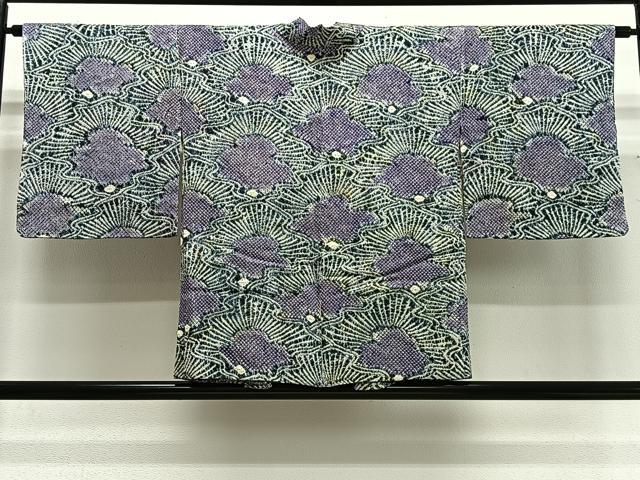 平和屋着物∞羽織　総絞り　流水松文　正絹　逸品　CABG3685ua