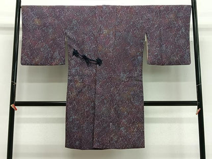 平和屋着物∞道中着　ふくれ織　霞文　暈し染め　ロング丈　正絹　逸品　CABG3692ua