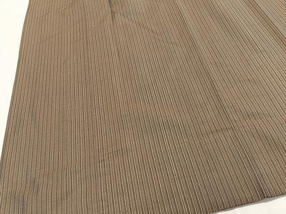 平和屋着物∞道中着　本場縞大島紬　京ごふく　宮下　縞　ロング丈　大島紬美幸謹製　証紙付き正絹　逸品　CABG3693ua