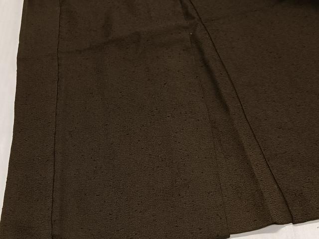 平和屋着物∞男性　羽織　紬地　憲法茶色　正絹　逸品　CABG3697ua