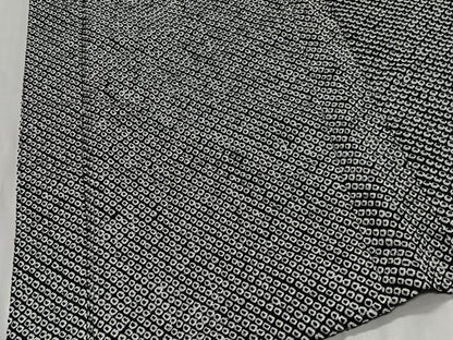 平和屋着物∞羽織　総絞り　黒地　正絹　逸品　未使用　CABG3703ua