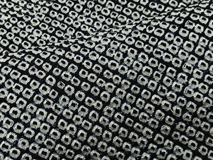 平和屋着物∞羽織　総絞り　黒地　正絹　逸品　未使用　CABG3703ua