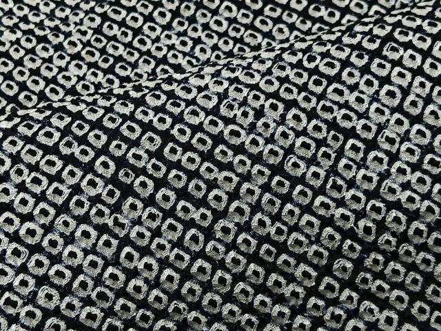 平和屋着物∞羽織　総絞り　黒地　正絹　逸品　未使用　CABG3703ua