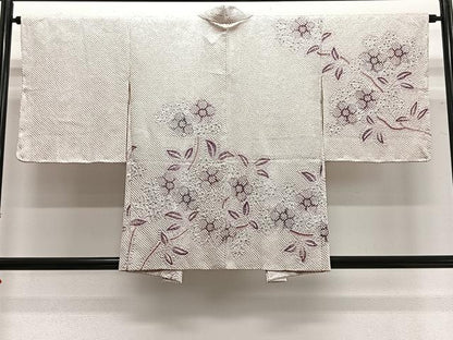 平和屋着物∞羽織　総絞り　草花文　正絹　逸品　未使用　CABG3704ua