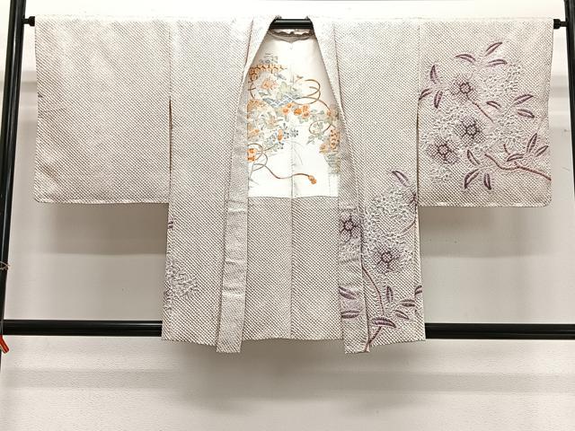平和屋着物∞羽織　総絞り　草花文　正絹　逸品　未使用　CABG3704ua